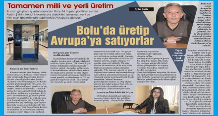 Tamamen milli ve yerli üretim