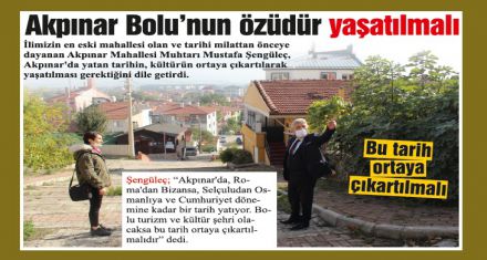 Akpınar'a pozitif ayrımcılık yapılmalı