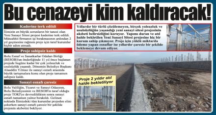 Yiyip içtiğinizin hatırına bu projeye sahip çıkın!