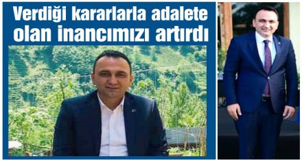 Böyle hukuk adamlarımız var