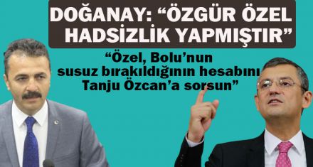 DOĞANAY: “ÖZGÜR ÖZEL HADSİZLİK YAPMIŞTIR”