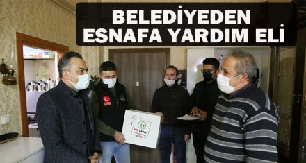 BELEDİYEDEN ESNAFA YARDIM ELİ