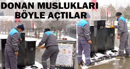 DONAN MUSLUKLARI BÖYLE AÇTILAR