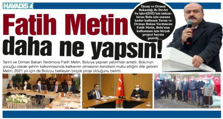 Fatih Metin daha ne yapsın!