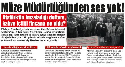 Müze Müdürlüğünden ses yok!