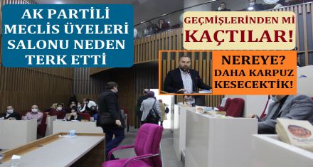 AK PARTİLİ ÜYELER MECLİSTEN NİYE KAÇTI!