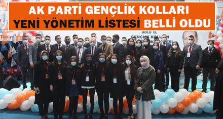 AK PARTİ GENÇLİK KOLLARI  YENİ YÖNETİM LİSTESİ BELLİ OLDU