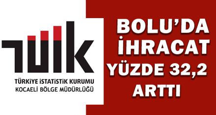  BOLU'DA İHRACAT YÜZDE 32,2 ARTTI