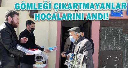 GÖMLEĞİ ÇIKARTMAYANLAR HOCALARINI ANDI!
