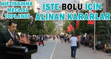 HIFZISSIHHA MECLİSİ'NDE ÖNEMLİ KARARLAR ALINDI