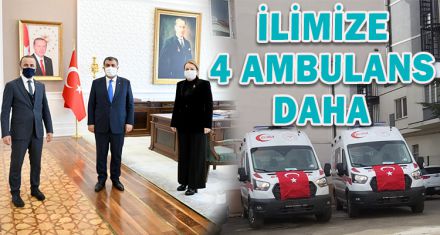 İLİMİZE 4 AMBULANS DAHA 