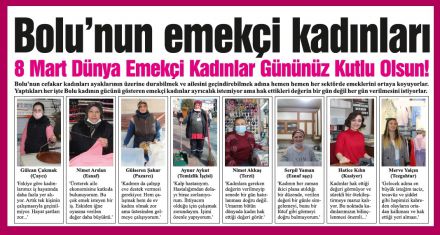 Bolu kadının gücü her yerde!