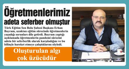 Öğretmenlerimiz büyük bir özveri gösterdi