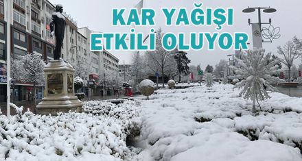 KAR YAĞIŞI ETKİLİ OLUYOR  