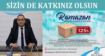 SİZİN DE KATKINIZ OLSUN