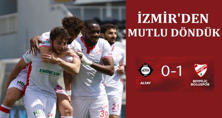 İZMİR'DEN MUTLU DÖNDÜK 0-1