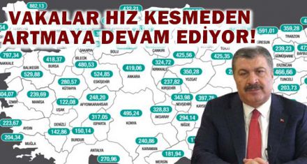 VAKALAR ARTMAYA DEVAM EDİYOR