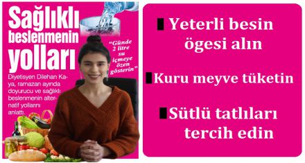 Sağlıklı beslenmenin yolları