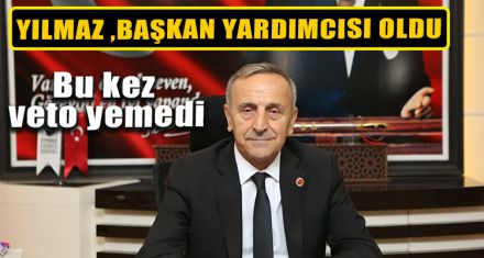 YILMAZ, BAŞKAN YARDIMCISI OLDU