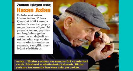 Mesleğin incelikleri onun hünerli ellerinde yaşıyor.