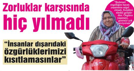 “İnsanlar dışardaki özgürlüklerimizi kısıtlamasınlar”