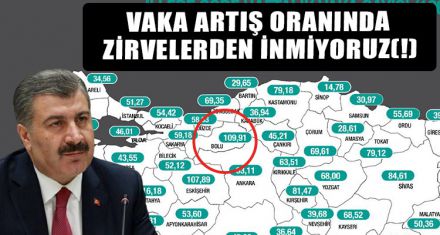 VAKA ARTIŞ ORANINDA  ZİRVELERDEN İNMİYORUZ(!)