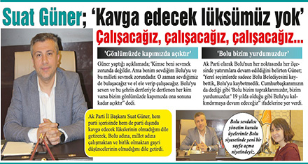 Ak Parti İl Başkanı Suat Güner 2023 hedeflerini anlattı