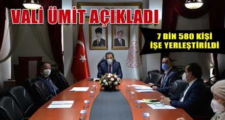 2021 YILINDA 7 BİN 580 KİŞİ İŞE YERLEŞTİRİLDİ 