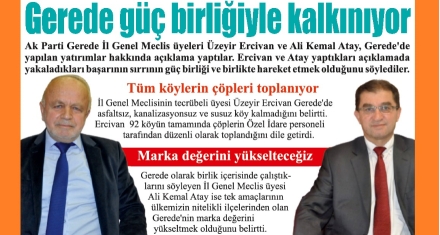 Gerede'nin sorunlarını birlikte aşıyorlar