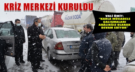 KRİZ MERKEZİ OLUŞTURULDU