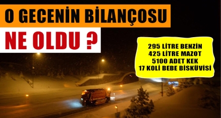 O GECENİN BİLANÇOSU NE OLDU?