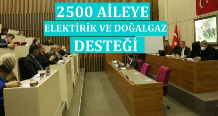2500 AİLEYE ELEKTRİK VE DOĞALGAZ DESTEĞİ