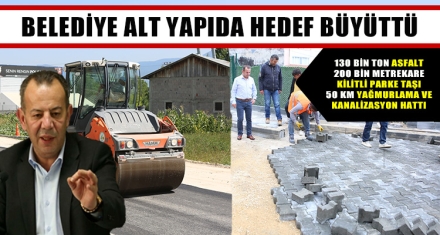 BELEDİYE ALT YAPIDA HEDEF BÜYÜTTÜ