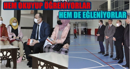 HEM OKUYUP ÖĞRENİYORLAR HEM DE EĞLENİYORLAR 