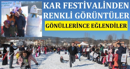 KAR FESTİVALİNDE RENKLİ GÖRÜNTÜLER