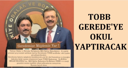 TOBB OKUL YAPTIRACAK