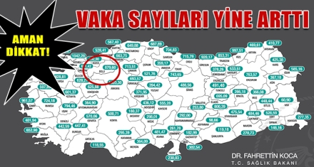 VAKA SAYILARI YİNE ARTTI