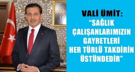 BOLU VALİSİ AHMET ÜMİT'İN“14 MART TIP BAYRAMI” MESAJI