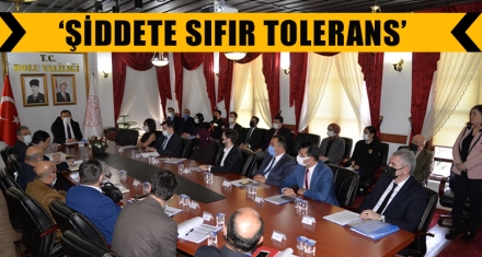 KADINA YÖNELİK ŞİDDETLE MÜCADELE TOPLANTISI YAPILDI