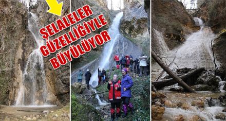 ŞELALELER GÜZELLİĞİYLE BÜYÜLÜYOR