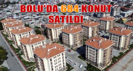 BOLU'DA 684 KONUT SATILDI