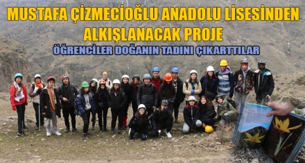 MUSTAFA ÇİZMECİOĞLU ANADOLU LİSESİNDEN ALKIŞLANACAK PROJE