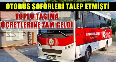 TOPLU TAŞIMA ÜCRETLERİNE ZAM GELDİ
