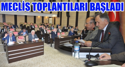 MECLİS TOPLANTILARI BAŞLADI