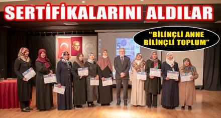 SERTİFİKALARINI ALDILAR 