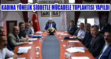 KADINA YÖNELİK ŞİDDETLE MÜCADELE TOPLANTISI YAPILDI