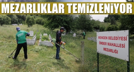 MEZARLIKLAR TEMİZLENİYOR
