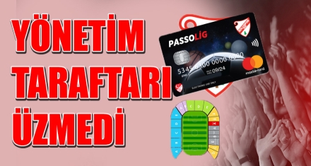 YÖNETİM TARAFTARI ÜZMEDİ 
