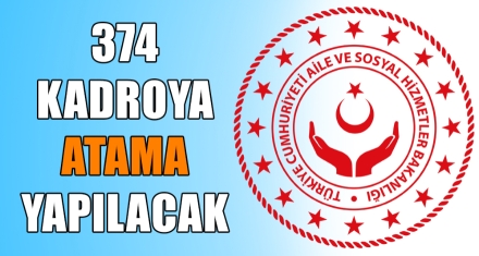 374 KADROYA ATAMA YAPILACAK