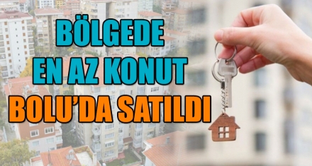 BÖLGEDE EN AZ KONUT BOLU'DA SATILDI
